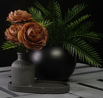 Copy of Ribbed Flower Vase-Solid Colour