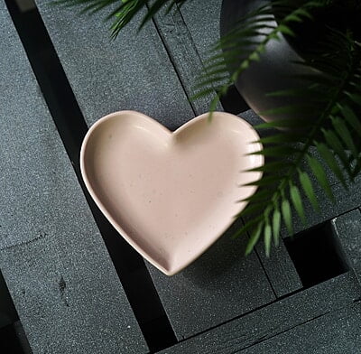 Copy of Heart Trinket Tray- Solid colour