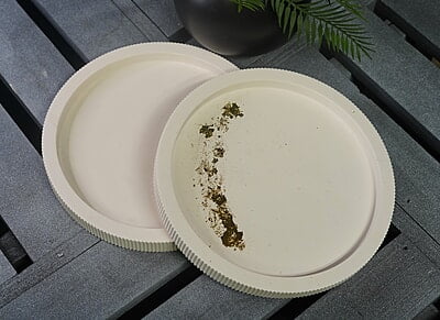 Copy of Large Ribbed Tray- Solid Colour