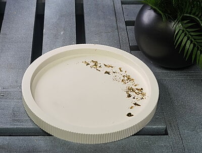 Copy of Large Ribbed Tray- Solid Colour