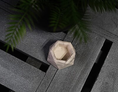 Copy of Small Geometric Trinket Bowl- Marble