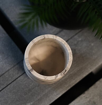 Copy of Tall Circular Trinket Holder- Marble