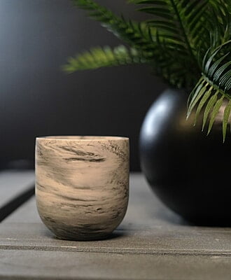 Copy of Tall Circular Trinket Holder- Marble