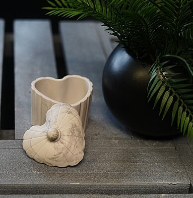 Copy of Heart Trinket Box- Marble