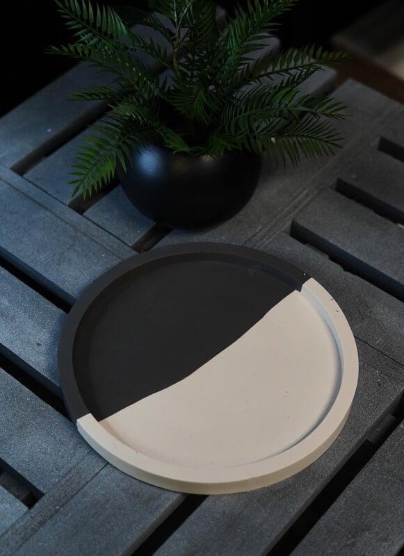 Copy of Large Round Tray- Split Colour