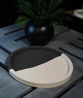Copy of Large Round Tray- Split Colour