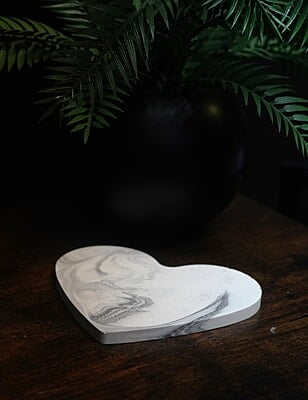 Copy of Small Heart Styling Tray-Marble