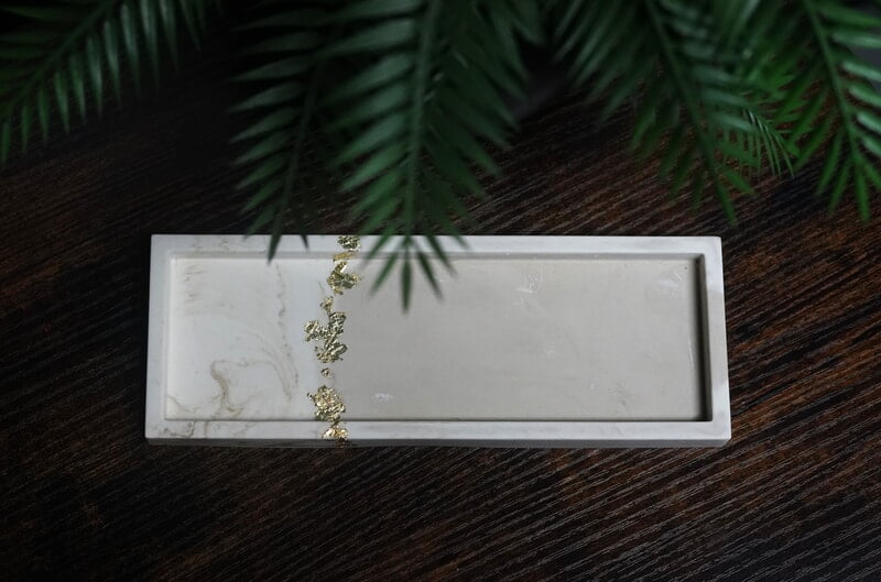 Copy of Rectangular Trinket Tray- Marble Split