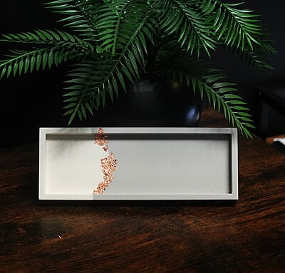 Copy of Copy of Rectangular Trinket Tray- Split Colour