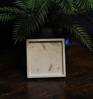 Square Coasters- Marble- Set of 6