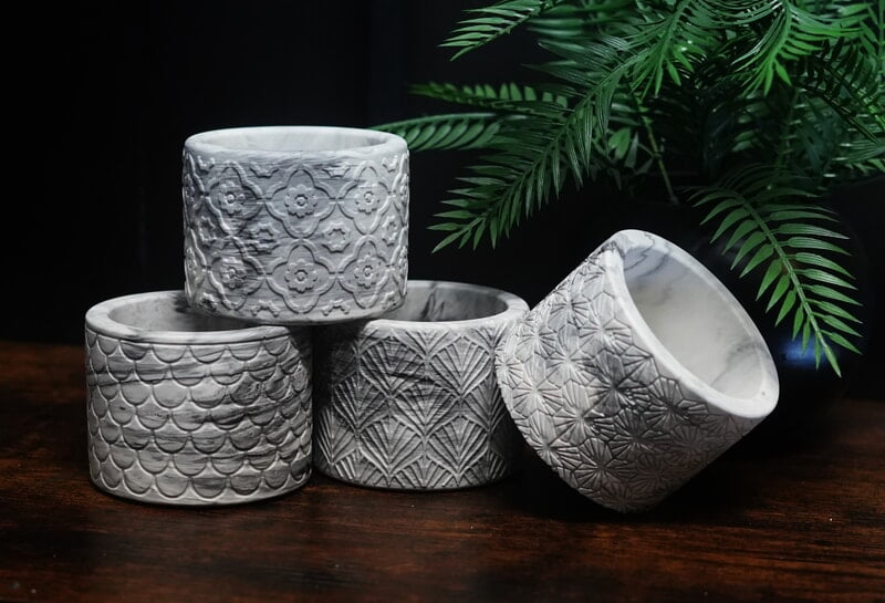 Copy of Pattern Pot/ Holder- Marble
