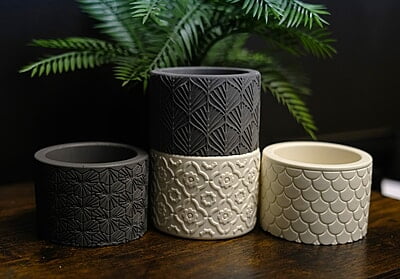 Copy of Pattern Pot/ Holder- Solid Colour
