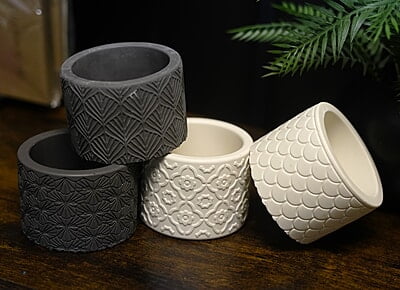 Copy of Pattern Pot/ Holder- Solid Colour