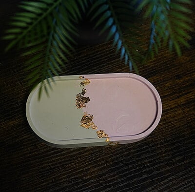 Copy of Oval Trinket Tray- Split colour