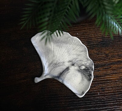 Copy of Ginkgo Leaf Trinket Tray- Marble