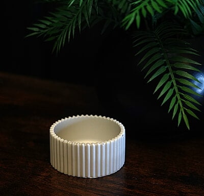 Copy of Small Ribbed Trinket Bowl- Solid Colour