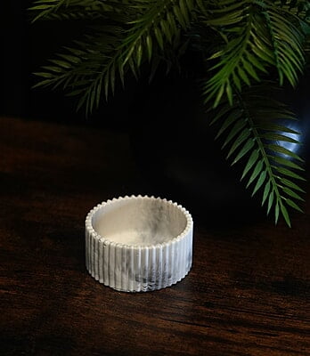 Copy of Small Ribbed Trinket Bowl- Marble