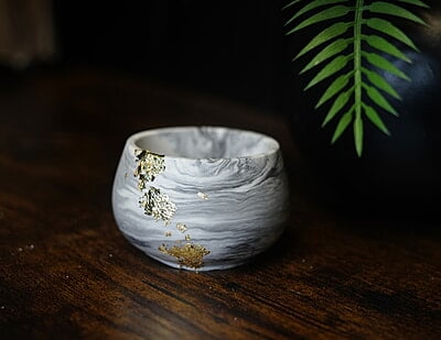 Copy of Round Trinket Bowl- Marble
