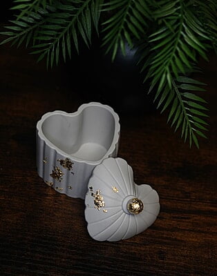 Copy of Heart Trinket Box- Solid Colour