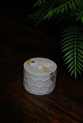 Copy of Beehive Trinket Box- Solid Colour