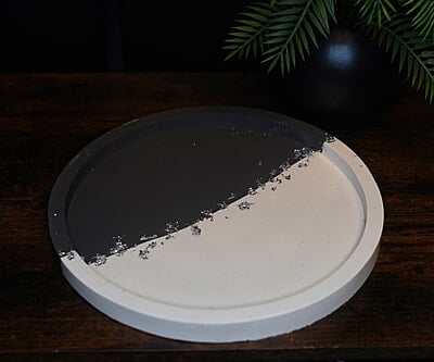 Copy of Large Round Tray- Split Colour