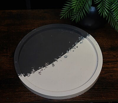 Copy of Large Round Tray- Split Colour