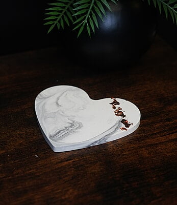Copy of Small Heart Styling Tray-Marble