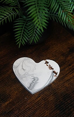 Copy of Small Heart Styling Tray-Marble