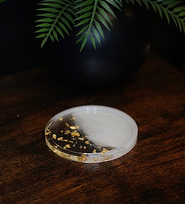 Copy of Bi-Color Resin Coaster- Set of 6