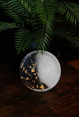 Copy of Bi-Color Resin Coaster- Set of 6