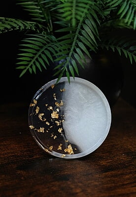 Copy of Bi-Color Resin Coaster- Set of 6