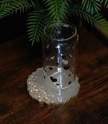 Copy of Copy of Pearl & Metallic Accent Resin Coaster- Set of 6