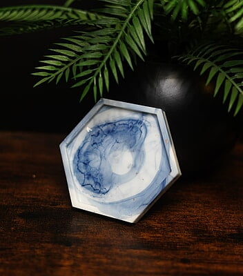 Copy of Marble Resin Coaster- Set of 6