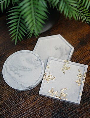 Copy of Circle Coaster- Marble- Set of 6