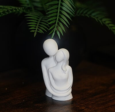 Copy of Abstract Couple Statue- Solid Colour