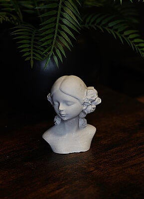 Copy of Flower Lady Statue- Solid Colour