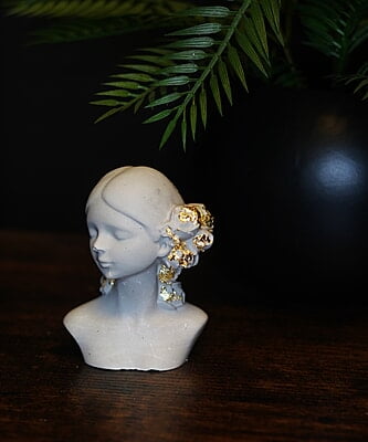 Copy of Flower Lady Statue- Solid Colour