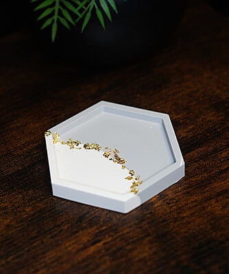 Copy of Hexagon Coaster-Split Colour- Set of 6