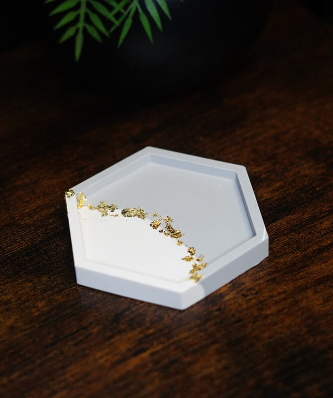 Copy of Hexagon Coaster-Split Colour- Set of 6