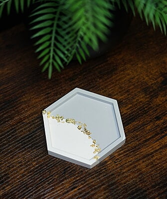 Copy of Hexagon Coaster-Split Colour- Set of 6
