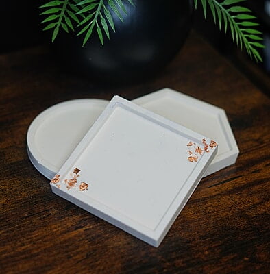 Copy of Square Coasters- Solid Colour- Set of 6